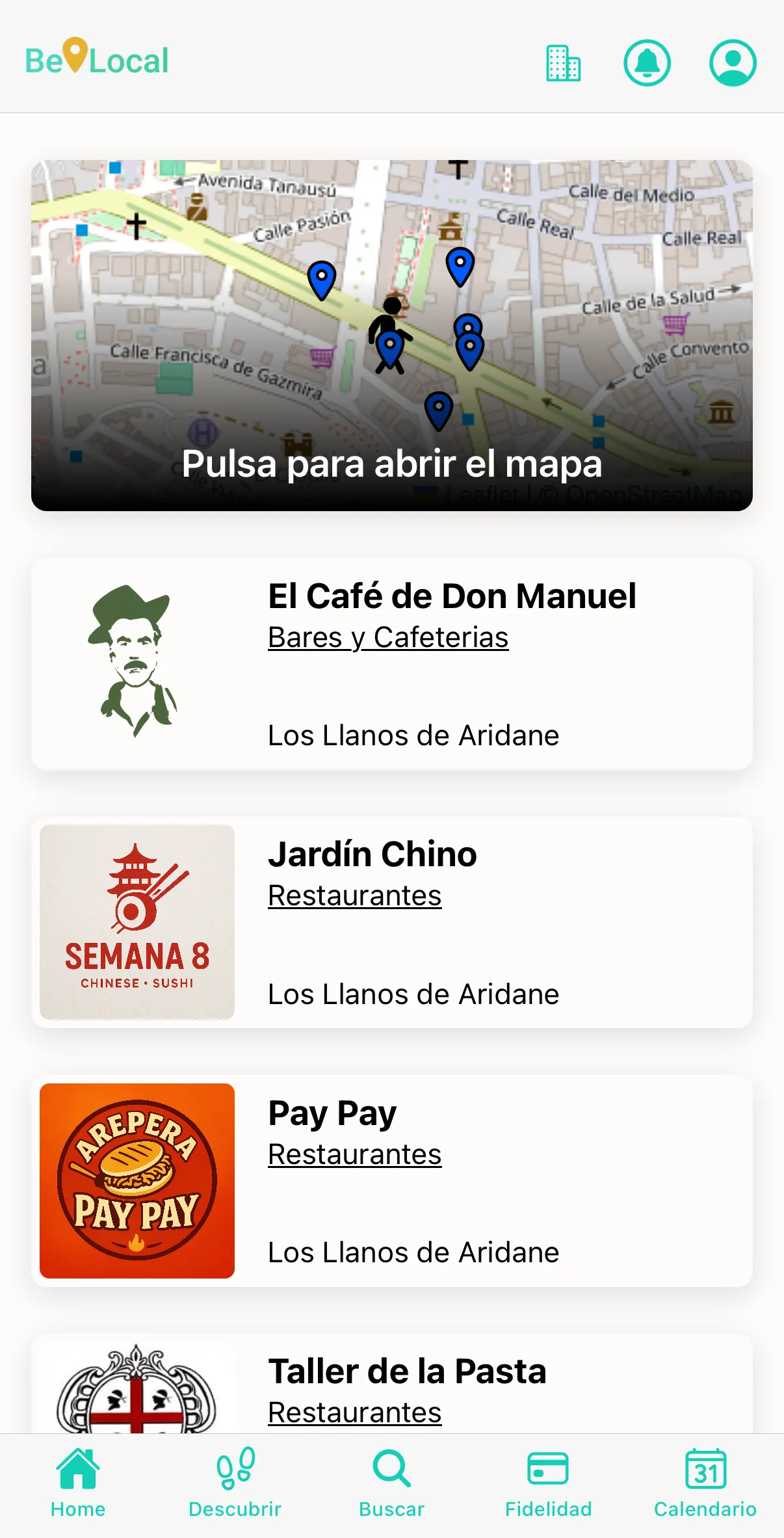 Descubrir comercios locales y restaurantes cercanos con Somos Local