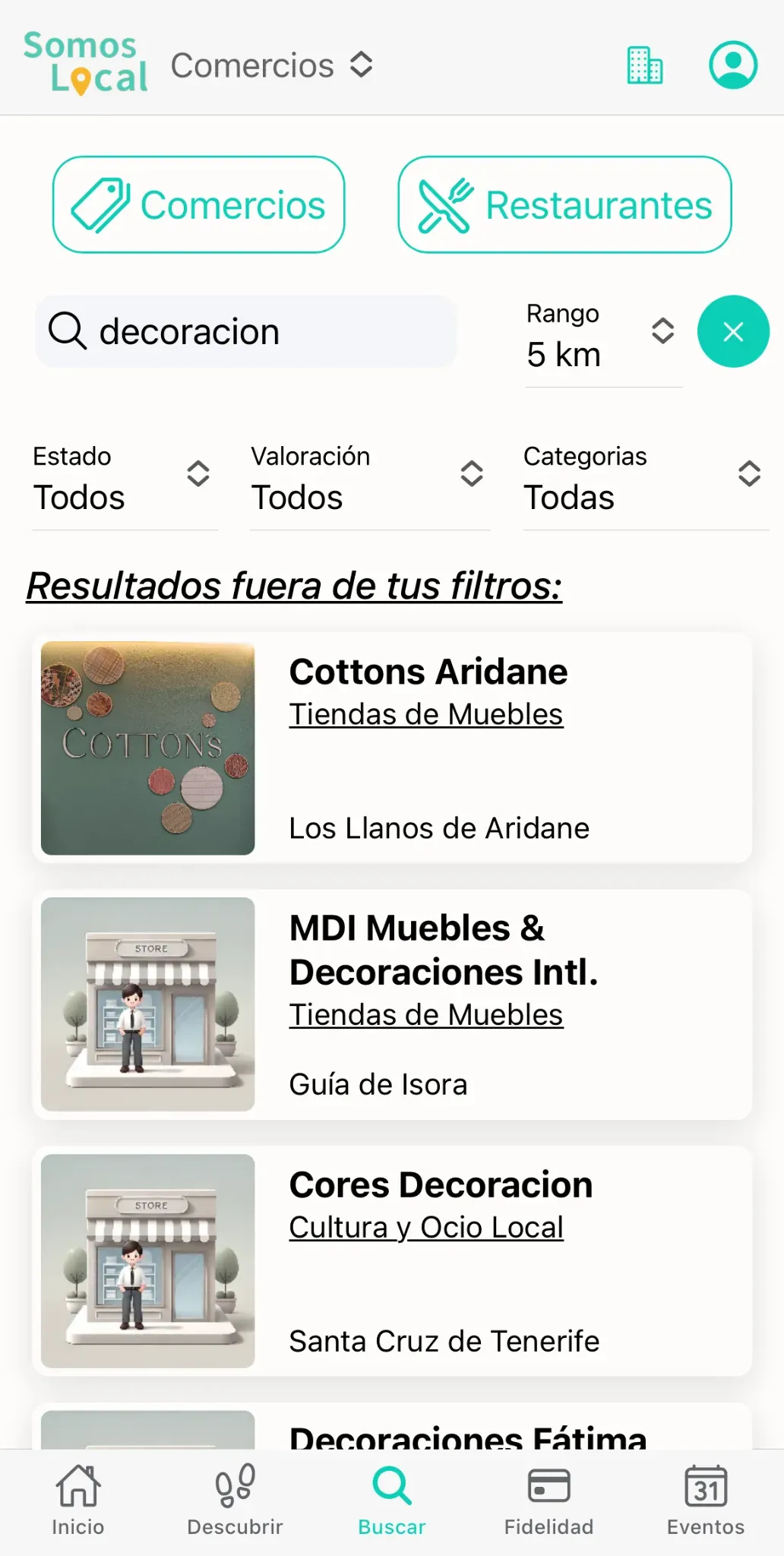 Buscar comercios locales, restaurantes, tiendas y eventos cerca de mí en Somos Local